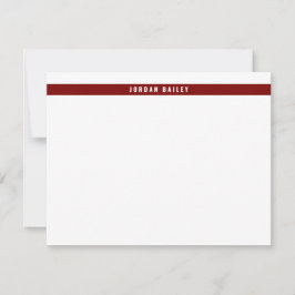 Tarjeta Pequeña Banda de Color Moderna Profesional Técnica Rojo Pr