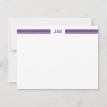 Bandas deportivas Monograma Masculina Púrpura y Bl