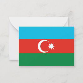 Tarjeta Pequeña Bandera de Azerbaiyán