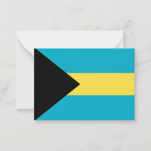 Tarjeta Pequeña Bandera de Bahamas