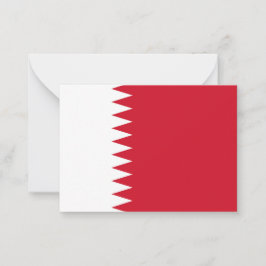 Tarjeta Pequeña Bandera de Bahréin