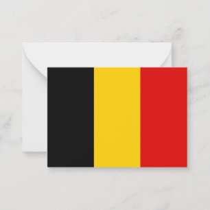 Tarjeta Pequeña Bandera de Bélgica