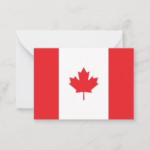 Tarjeta Pequeña Bandera de Canadá
