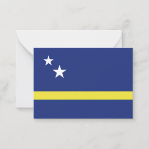Tarjeta Pequeña Bandera de Curazao