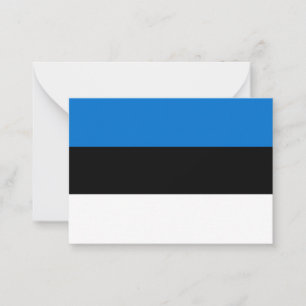 Tarjeta Pequeña Bandera de Estonia