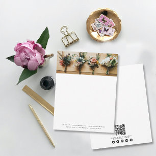 Tarjeta Pequeña Bandera de fotos empresariales Código QR Medios so