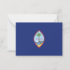 Tarjeta Pequeña Bandera de Guam