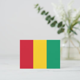 Tarjeta Pequeña Bandera de Guinea