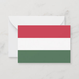 Tarjeta Pequeña Bandera de Hungría