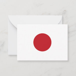 Tarjeta Pequeña Bandera de Japón