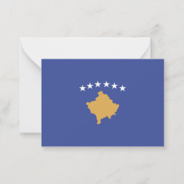Tarjeta Pequeña Bandera de Kosovo