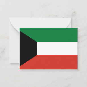Tarjeta Pequeña Bandera de Kuwait