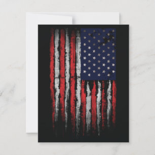 Tarjeta Pequeña Bandera de los Estados Unidos