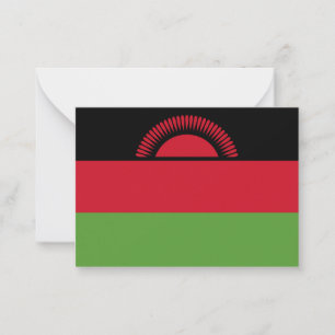 Tarjeta Pequeña Bandera de Malawi