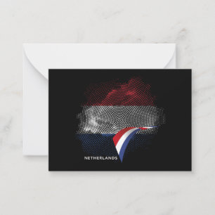 Tarjeta Pequeña bandera de Países Bajos