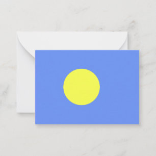 Tarjeta Pequeña Bandera de Palau