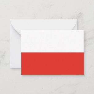 Tarjeta Pequeña Bandera de Polonia