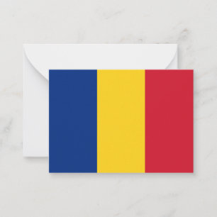 Tarjeta Pequeña Bandera de Rumania