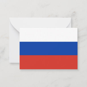 Tarjeta Pequeña Bandera de Rusia