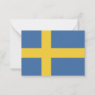 Tarjeta Pequeña Bandera de Suecia