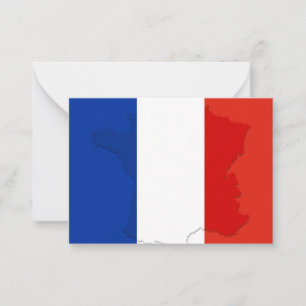 Tarjeta Pequeña Bandera francesa