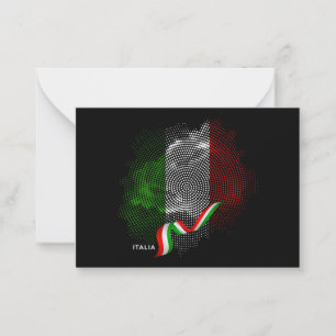 Tarjeta Pequeña bandera italiana