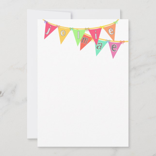 Tarjeta Pequeña Bandera para mí (Anverso)