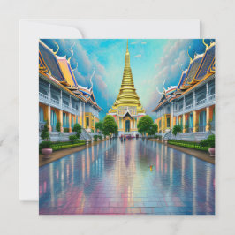 Tarjeta Pequeña Bangkok es la capital de Tailandia y una de las ci