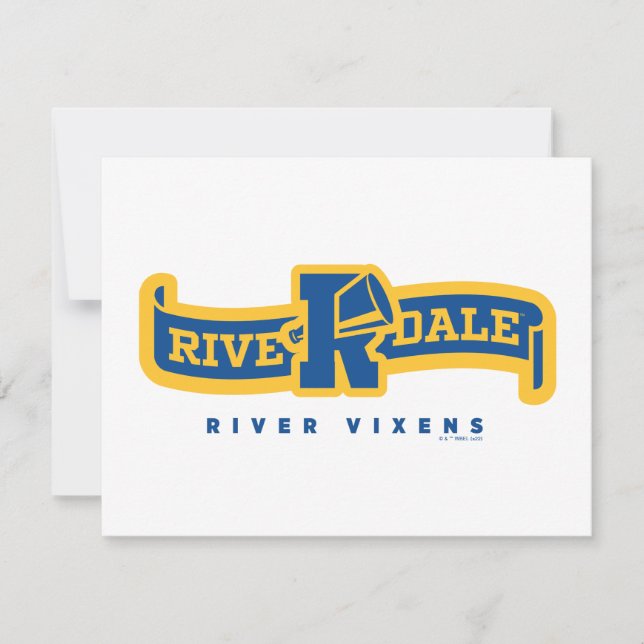 Tarjeta Pequeña Banner del río Riverdale Vixens (Anverso)