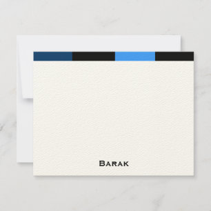 Tarjeta Pequeña Barak personalizado gracias sintió el papel