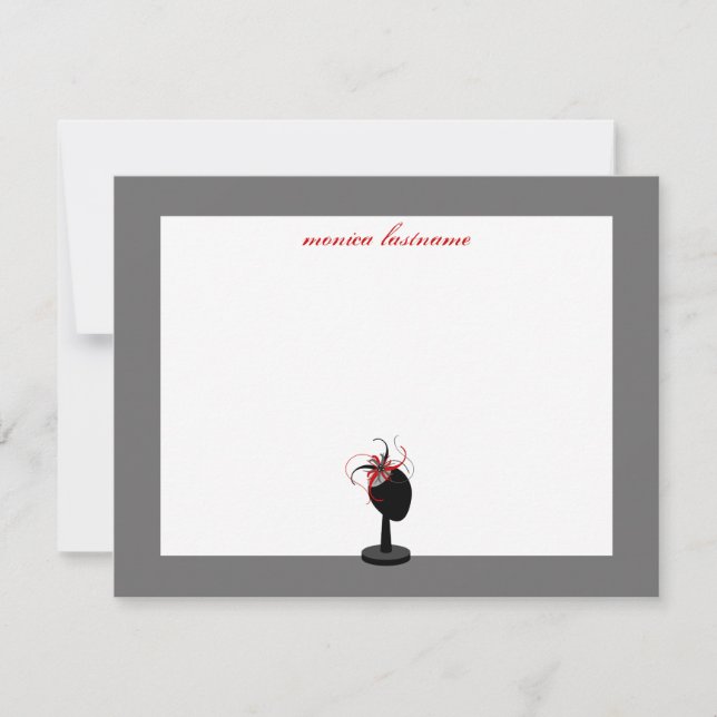 Tarjeta Pequeña Base de Gorra y de Fascinador - Notecnológicos pla (Anverso)