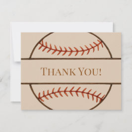 Tarjeta Pequeña Baseball Themed Thank You Cards