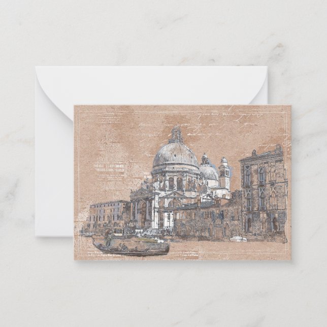 Tarjeta Pequeña Basílica de Venecia (Anverso)