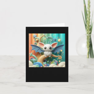 Tarjeta Pequeña Batalla En Un Pegatina De Tierra Fantasía