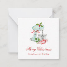 Batidora de pasteles vintage acuarela Navidad