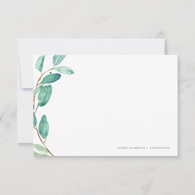 Tarjeta Pequeña Bayou Botanical | Estacionario (Anverso)