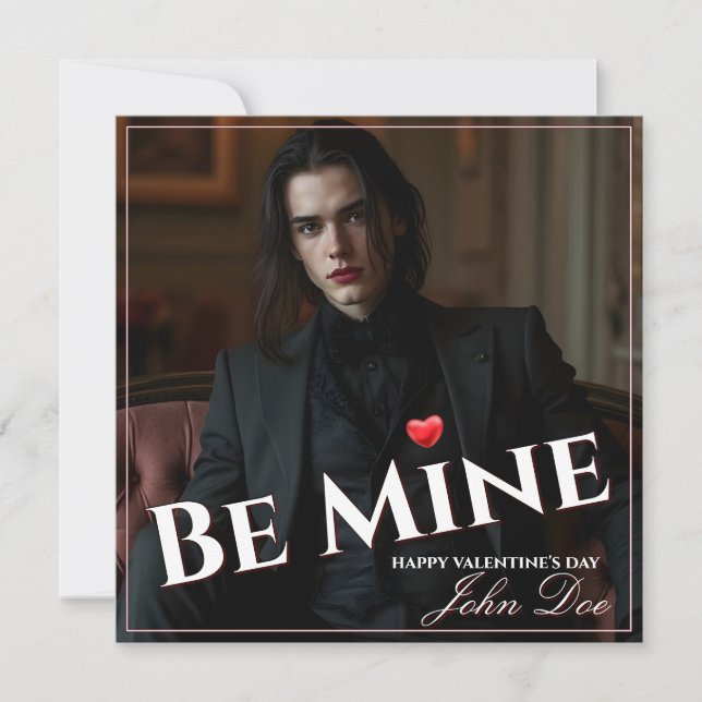 Tarjeta Pequeña Be Mine – A Quiet Valentine’s Promise (Anverso)