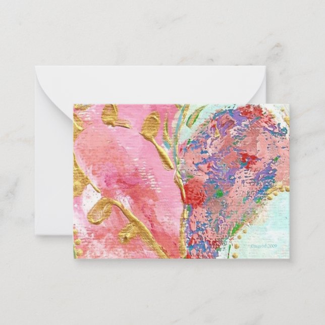 Tarjeta Pequeña 'be mine' valentine (Anverso)