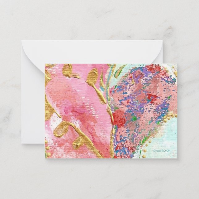 Tarjeta Pequeña 'be mine' valentine (Anverso)