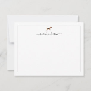 Tarjeta Pequeña Beagle Border Personalizado