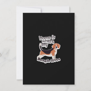 Tarjeta Pequeña Beagle Home