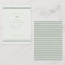 Bebé en camino con tema de espina de arenque verde