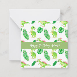 Tarjeta Pequeña Bebé manta parte del jardín tropical del dino lind