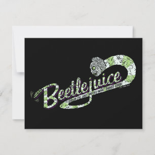 Tarjeta Pequeña Beetlejuice   Enciende el jugo
