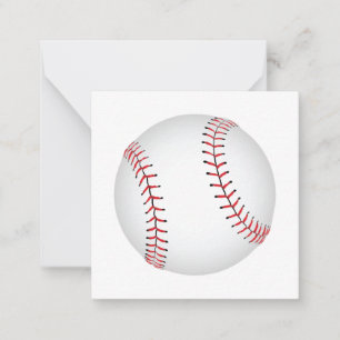 Tarjeta Pequeña Béisbol Diseño Béisbol con Color BG Personalizado