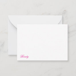 Tarjeta Pequeña Belleza