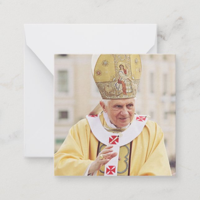 Tarjeta Pequeña Benedicto XVI (Anverso)