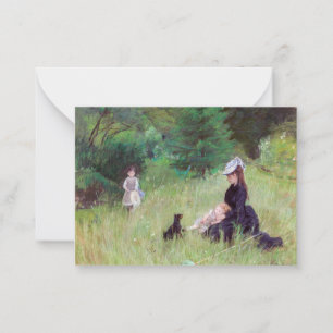 Tarjeta Pequeña Berthe Morisot - En un parque