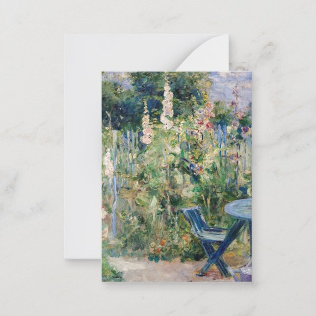 Tarjeta Pequeña Berthe Morisot - Rosas Tremieres (Anverso)