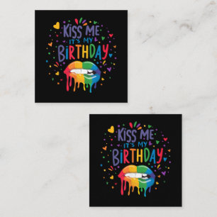 Tarjeta Pequeña Bésame es mi cumpleaños